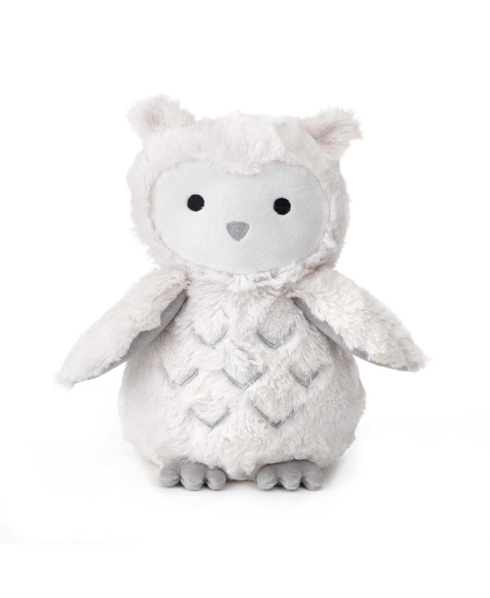 Плюшевая игрушка сова Luna Lambs and Ivy White/Gray