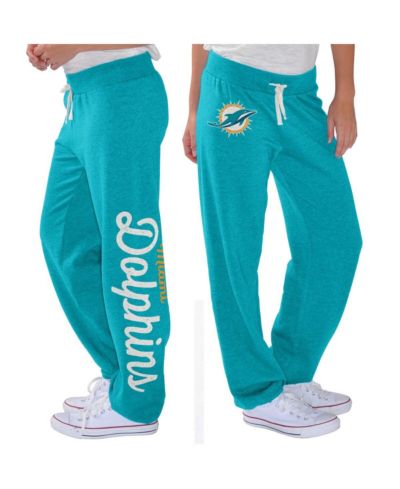 Женские брюки G-III 4Her by Carl Banks Aqua Miami Dolphins Scrimmage Fleece