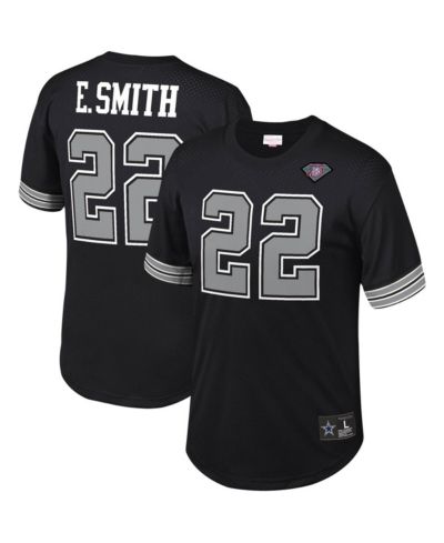Мужская сетчатая футболка Mitchell & Ness Emmitt Smith Black Dallas Cowboys с именем и номером игрока