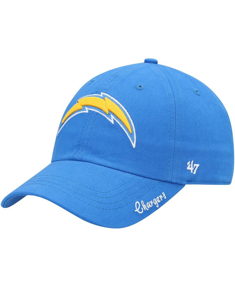 Женская кепка '47 Brand Powder Blue Los Angeles Chargers Miata Clean Up Primary Adjustable