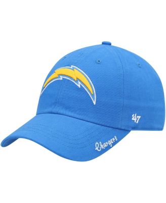 Женская кепка '47 Brand Powder Blue Los Angeles Chargers Miata Clean Up Primary Adjustable