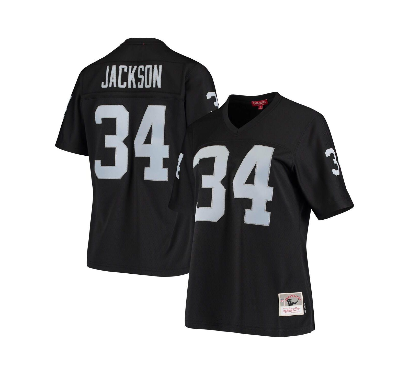 Джерси Mitchell & Ness Women's Bo Jackson Black Las Vegas Raiders 1988 Legacy Replica