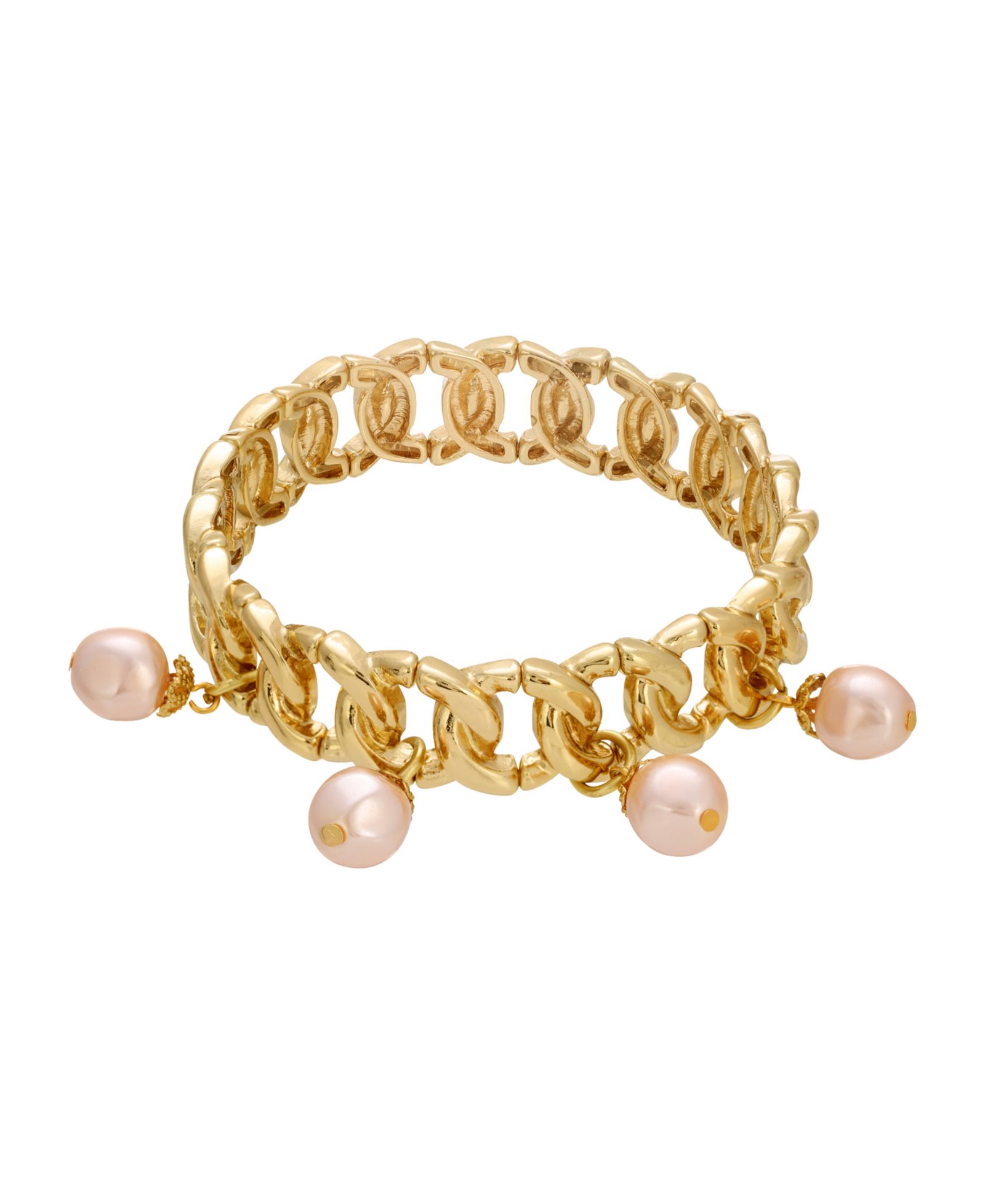 Браслет 2028 Gold Tone Peach Imitation Pearl