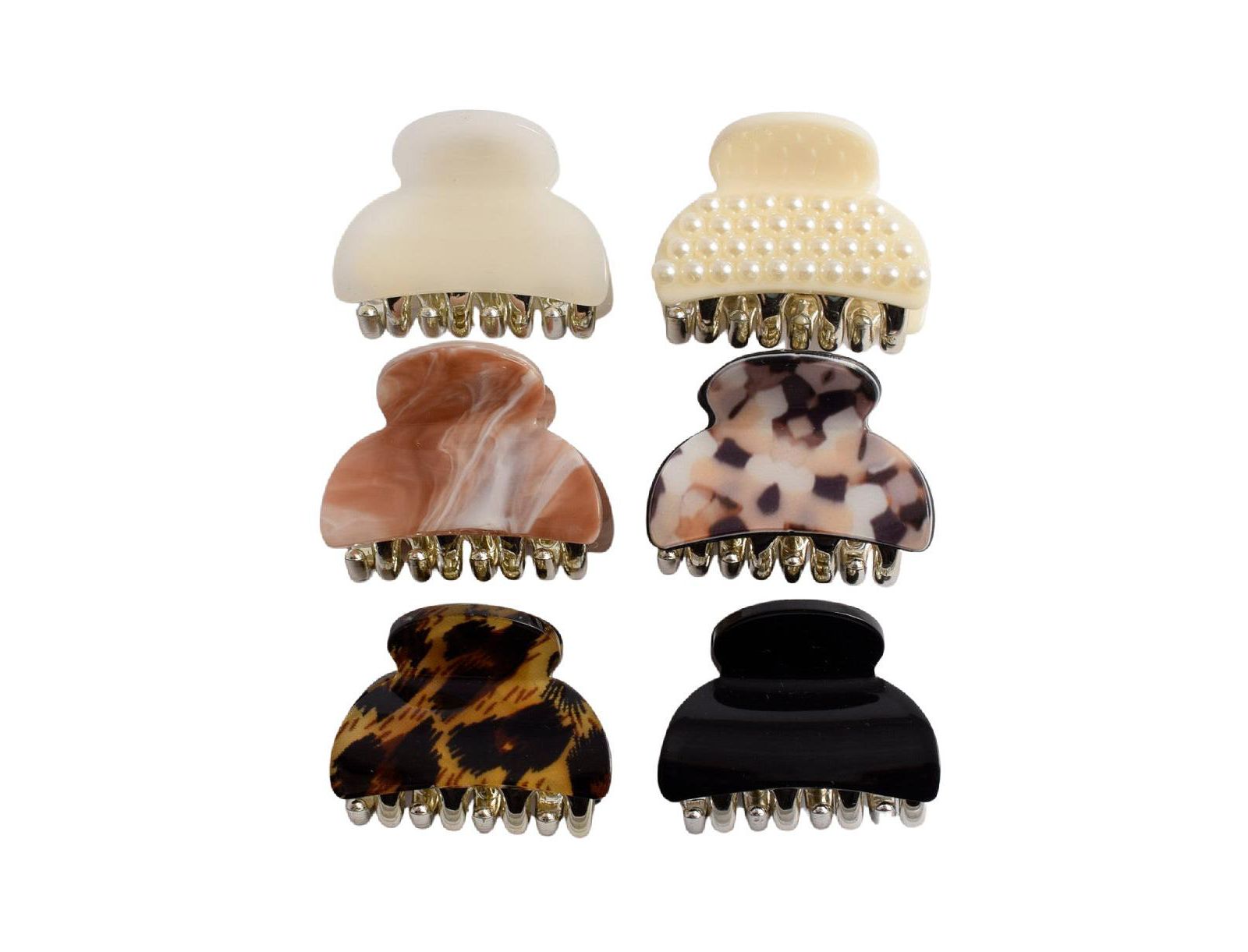 Набор заколок для волос Women's Claw Clip Set of 6