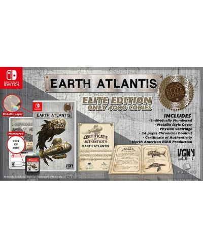 Earth Atlantis Monster-Hunting Side-Scrolling Shooter Elite Edition Nintendo Switch