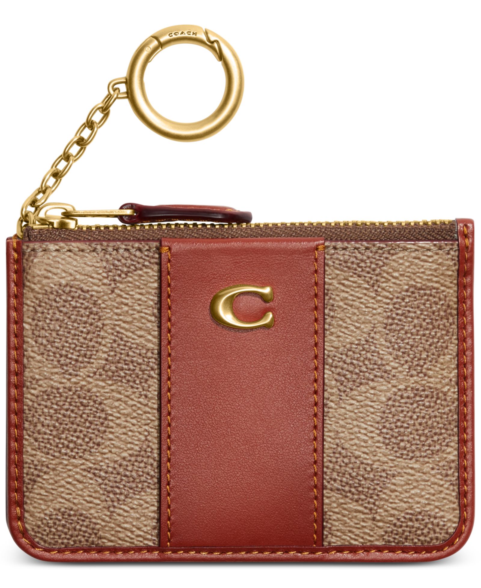 Мини-чехол для карт COACH Essential Mini Signature Canvas Mini ID Card Case