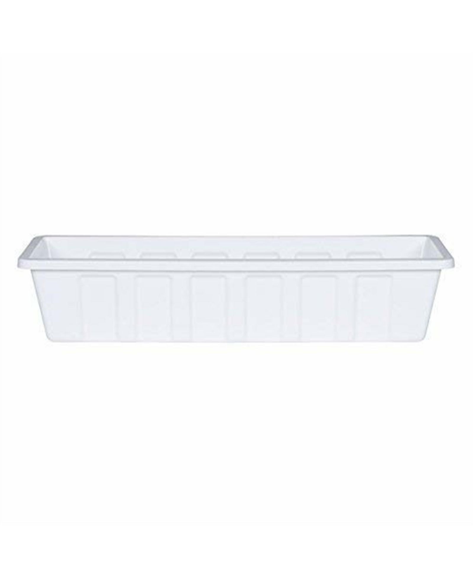Цветочный ящик Novelty Poly-Pro Plastic White 24 Inches