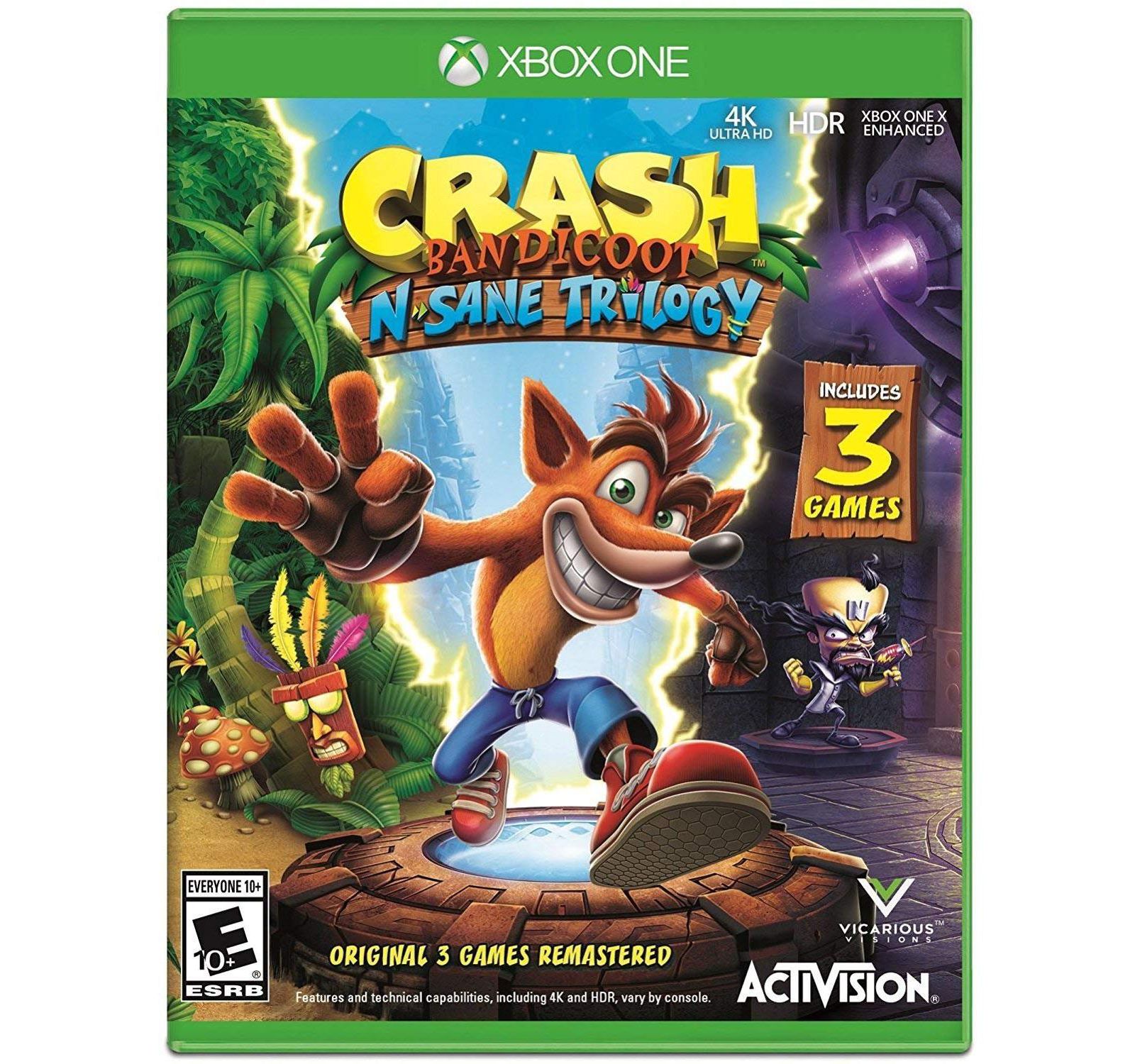 Crash Bandicoot N. Sane Trilogy 3-Game Action Adventure Xbox One