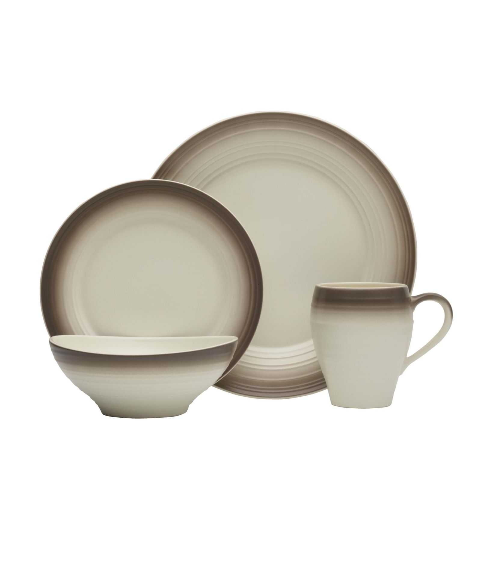 Mikasa Swirl 16 Pc. Dinnerware Set, Service for 4