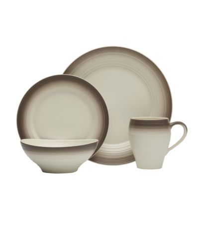 Mikasa Swirl 16 Pc. Dinnerware Set, Service for 4
