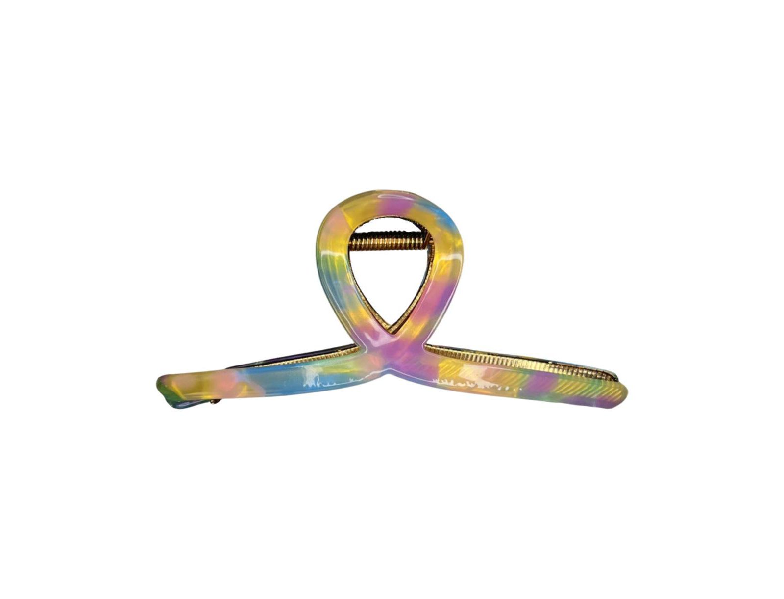 Women's Looped Claw Clip - Rainbow