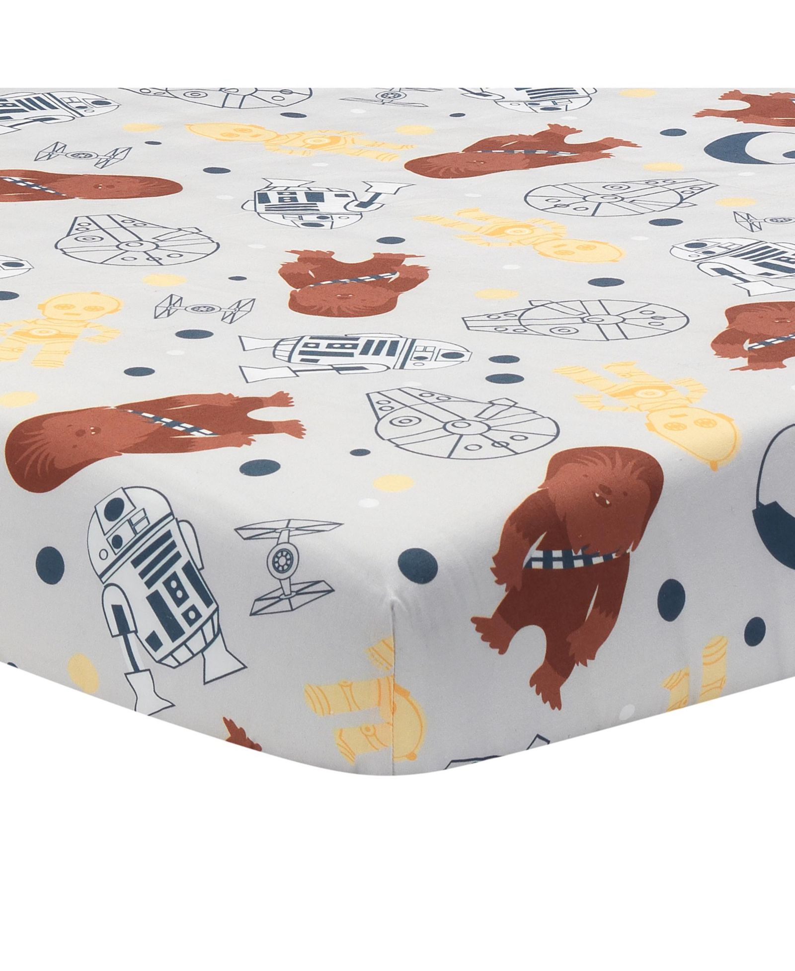 Простыня на матрас Lambs & Ivy Star Wars Millennium Falcon, 100% хлопок
