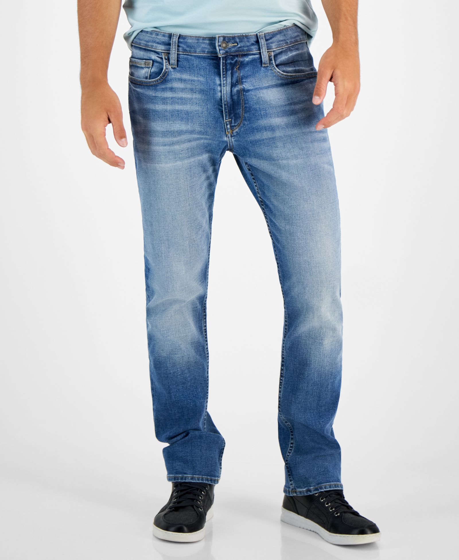 GUESS Men's Regular Straight Fit Jeans