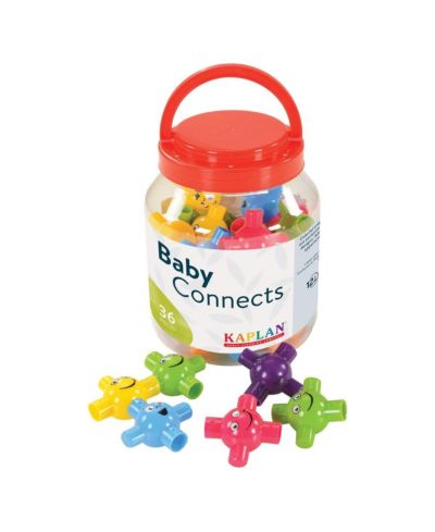Kaplan Early Learning Baby Connects Happy Face Connecting Balls - 36 Pieces