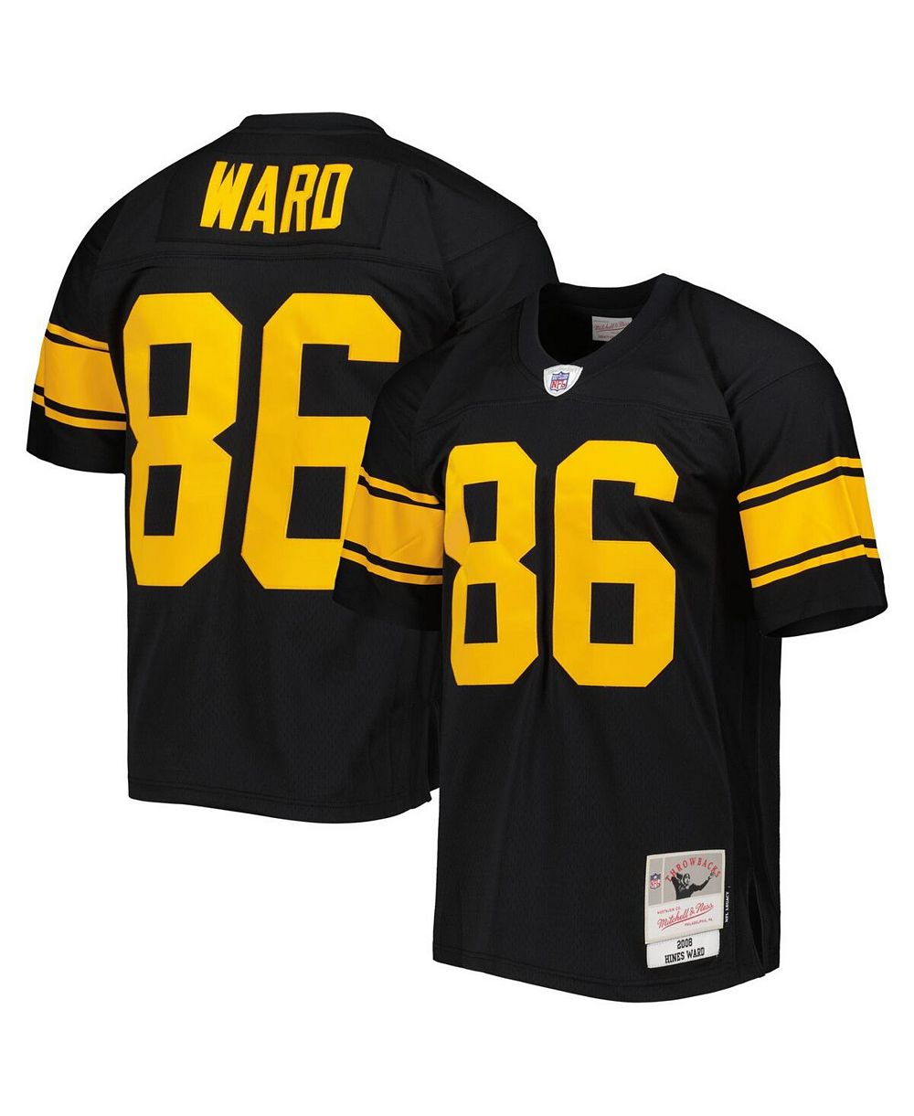 Мужская реплика джерси Mitchell & Ness Hines Ward Pittsburgh Steelers 2008 Legacy, черная