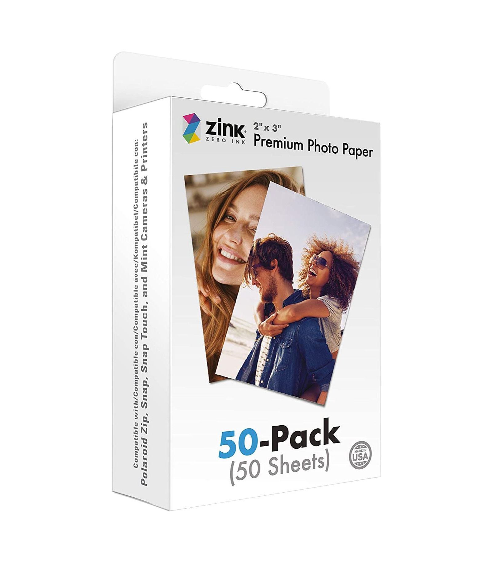 Zink 2" x 3" Premium Instant Photo Paper - 50 Sheets
