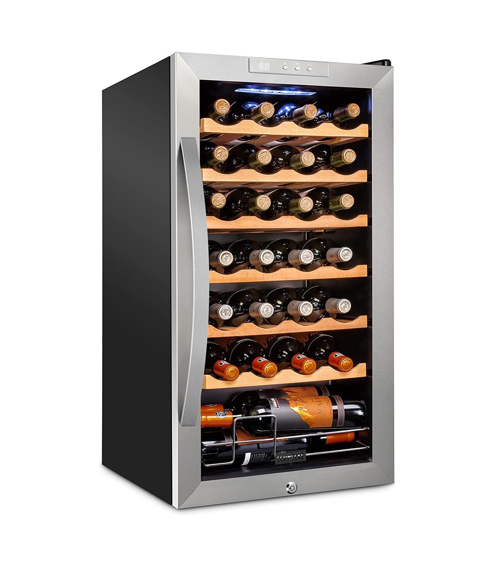 Schmecke Wine Fridge freestanding 28 Bottle Wine Cooler