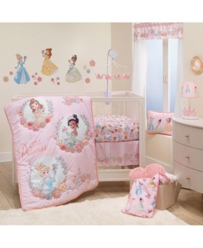 Lambs & Ivy Disney Princesses Набор постельного белья для детской кроватки, 3 шт. - Pink