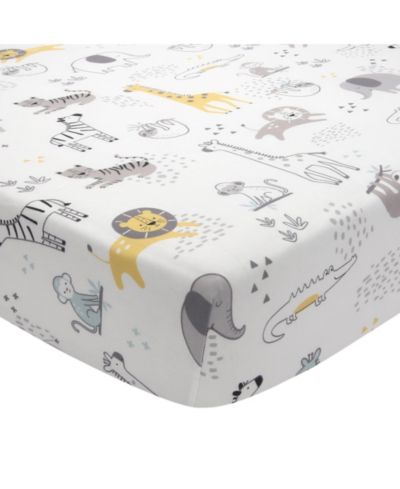 Lambs & Ivy Lambs and Ivy Animal Jungle Soft 100% Cotton Jersey Baby Fitted Crib Sheet