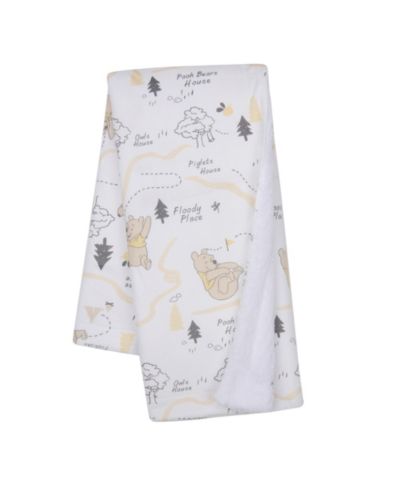 Lambs & Ivy Детское одеяло Disney Baby Pooh and the Hundred Acre Woods White
