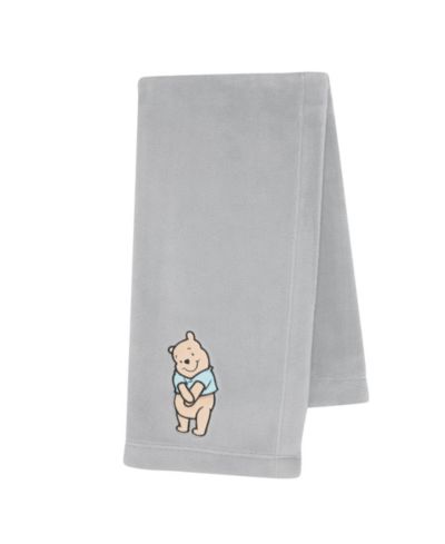 Мягкое флисовое одеяло Lambs & Ivy Disney Winnie the Pooh, Gray