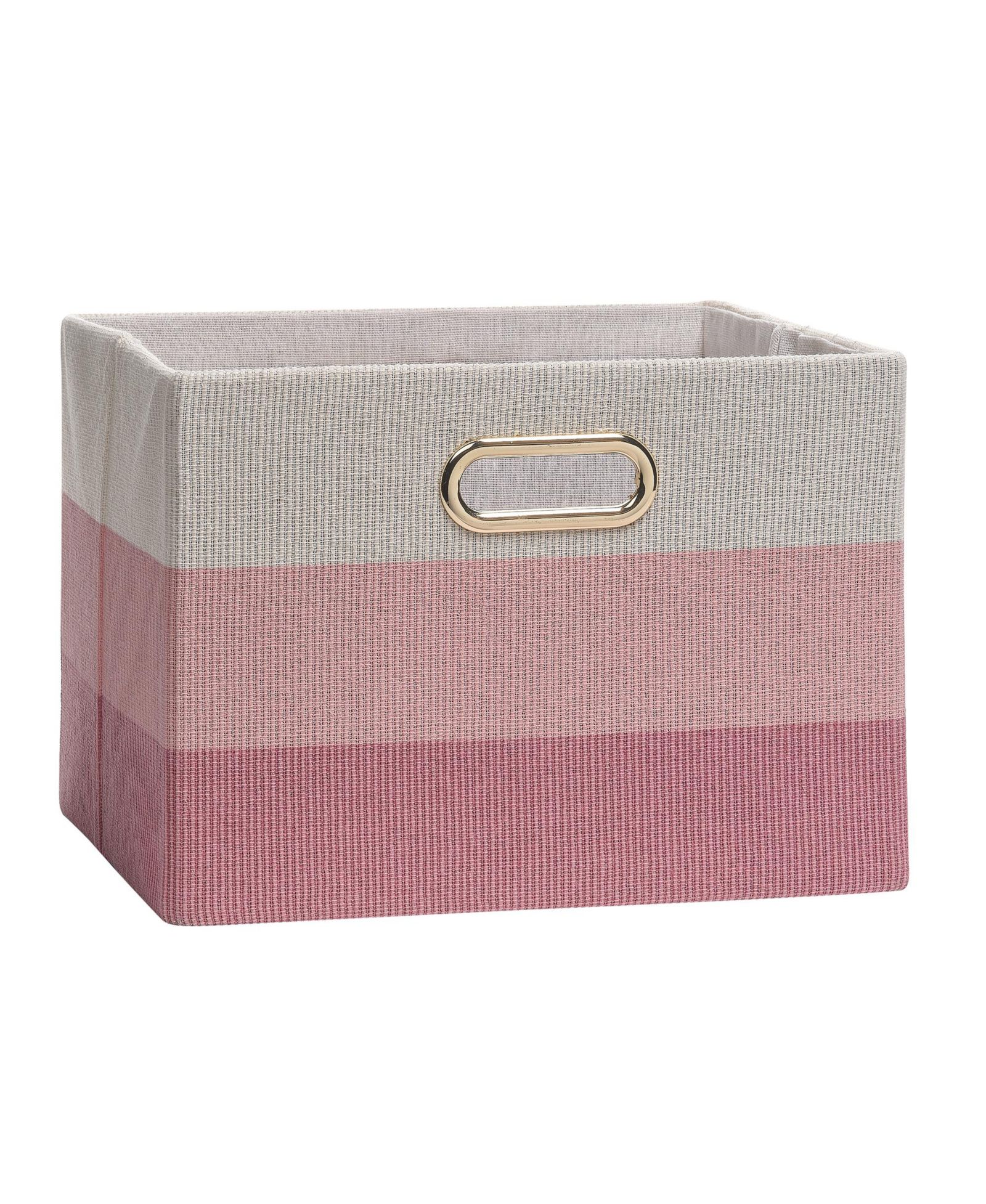 Lambs & Ivy Pink Ombre Foldable/Collapsible Storage Bin/Basket