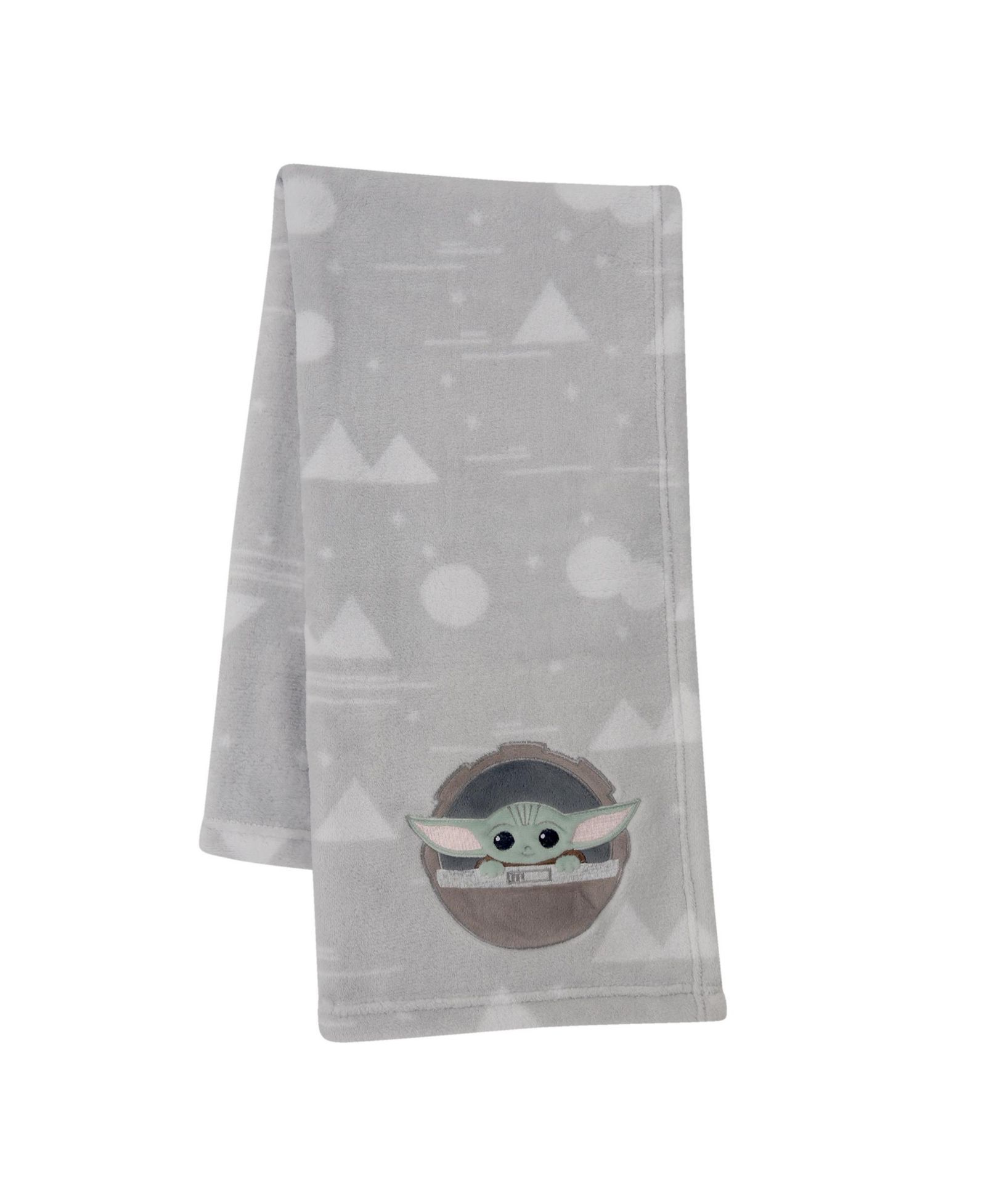 Детский флисовый плед Lambs & Ivy Star Wars Mandalorian The Child/Baby Yoda, Gray