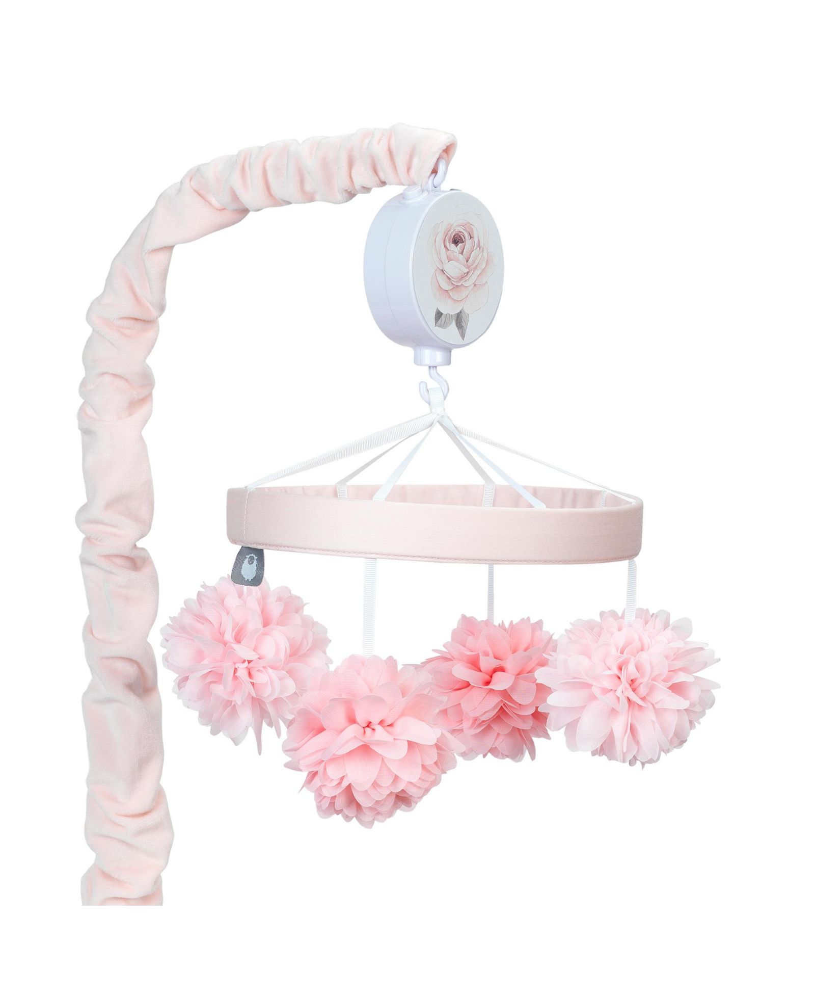 Музыкальная мобиль для детской кроватки Lambs & Ivy Signature Botanical Baby Pink Floral