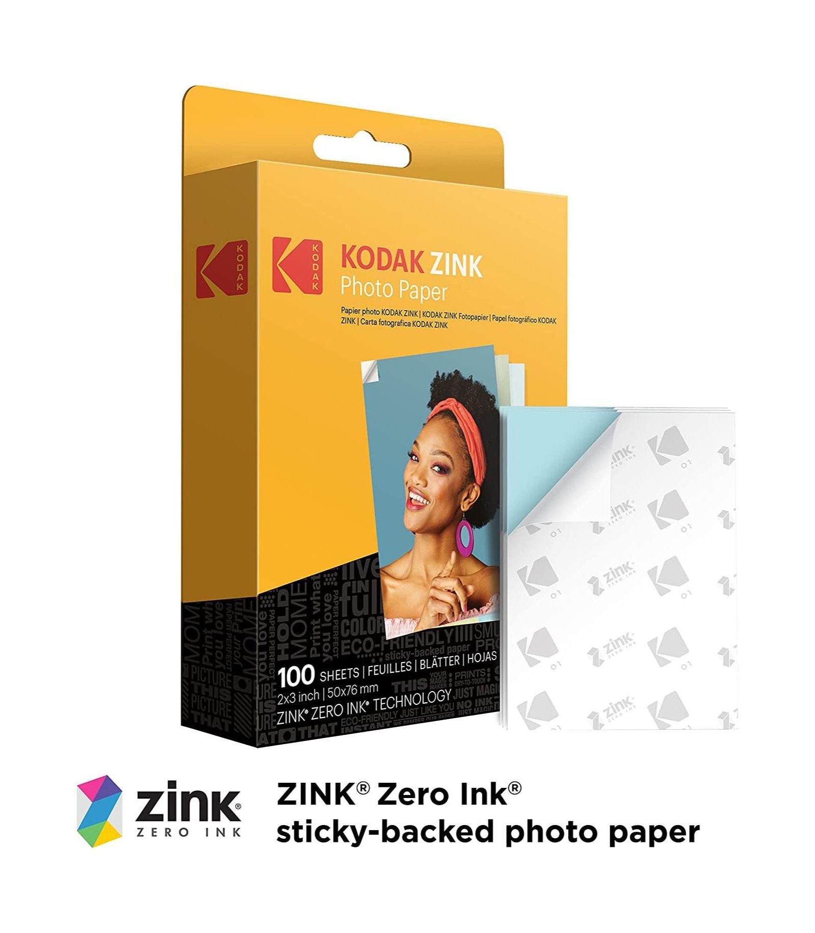 Kodak 2x3" Premium Zink Photo Paper - 100 Sheets