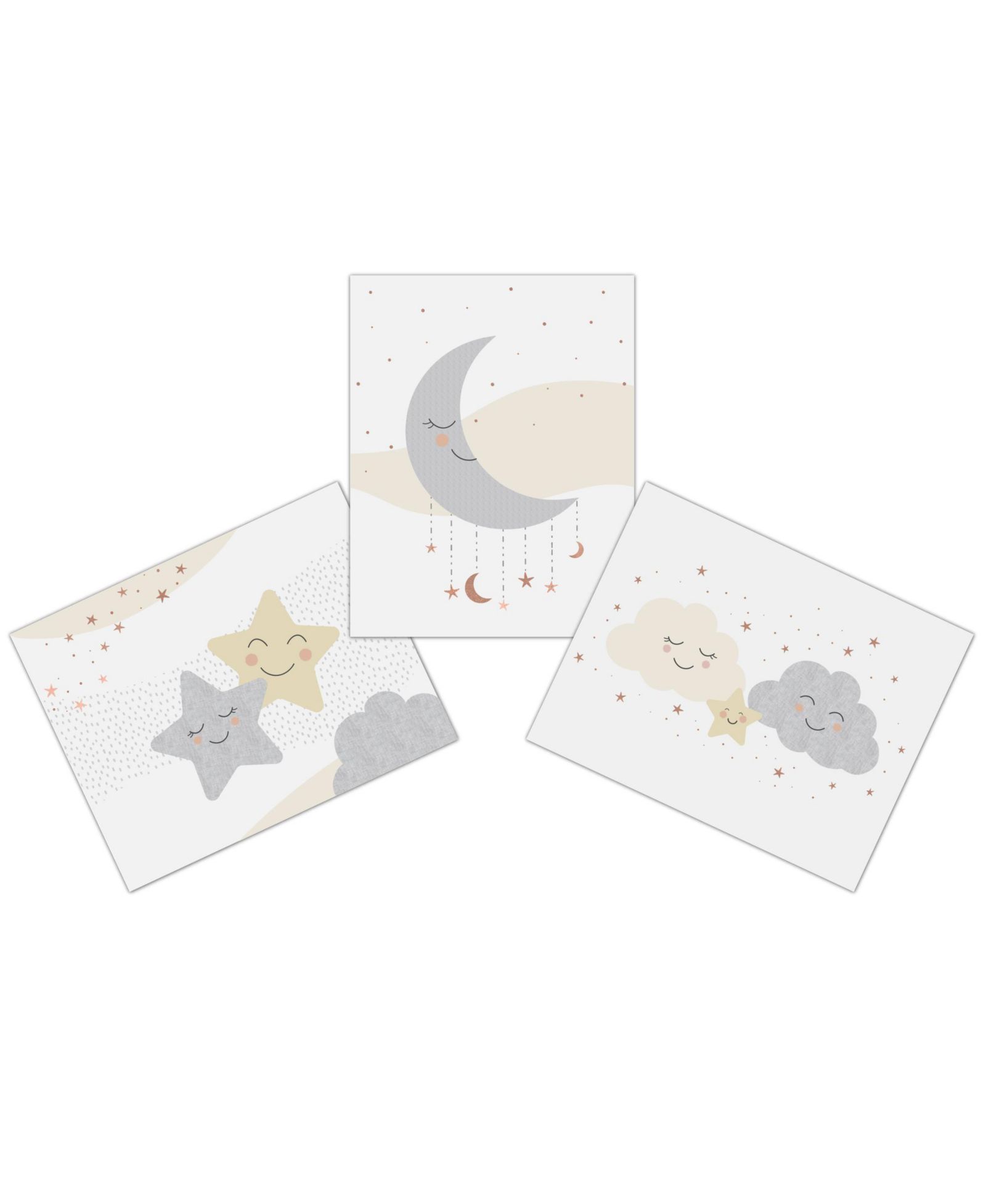 Настенный декор для детской Lambs & Ivy Goodnight Moon, 3 предмета, 11” X 14”