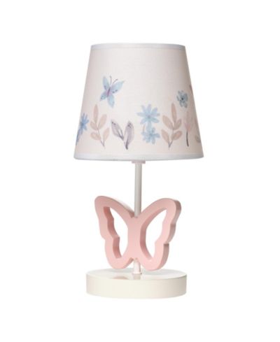 Детская лампа Lambs & Ivy Baby Blooms Butterfly с абажуром и лампочкой
