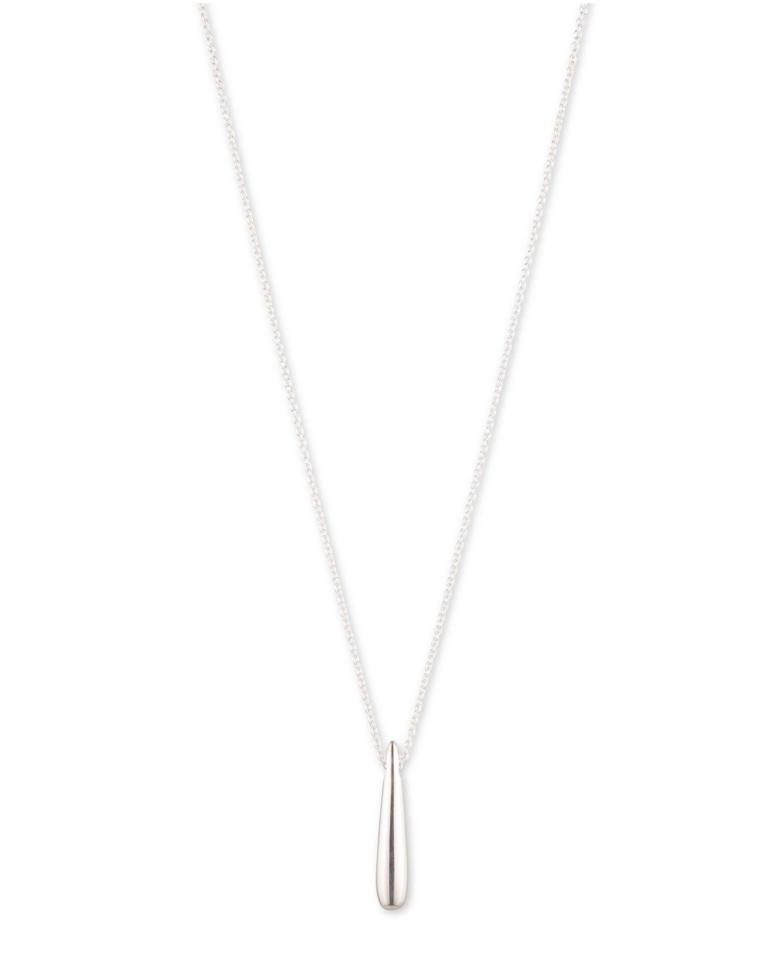 Lauren Ralph Lauren Teardrop Pendant Necklace in Sterling Silver