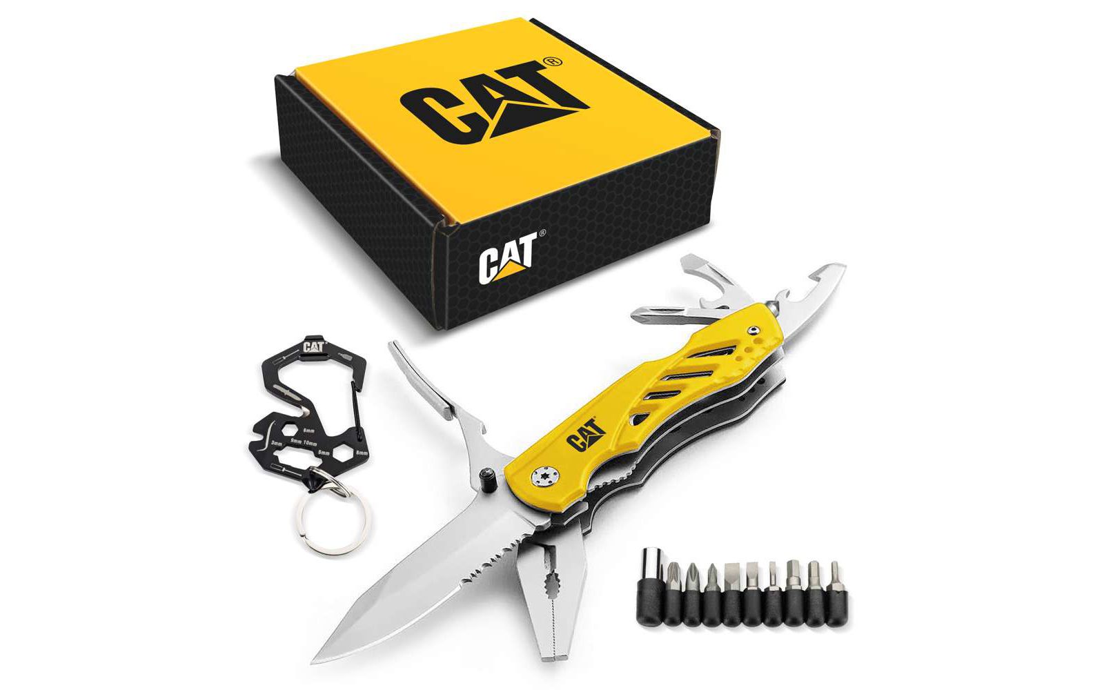 Cat 2 Piece 31 Function Multi-Tool Gift Box Set with Keychain and Pouch