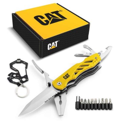 Cat 2 Piece 31 Function Multi-Tool Gift Box Set with Keychain and Pouch