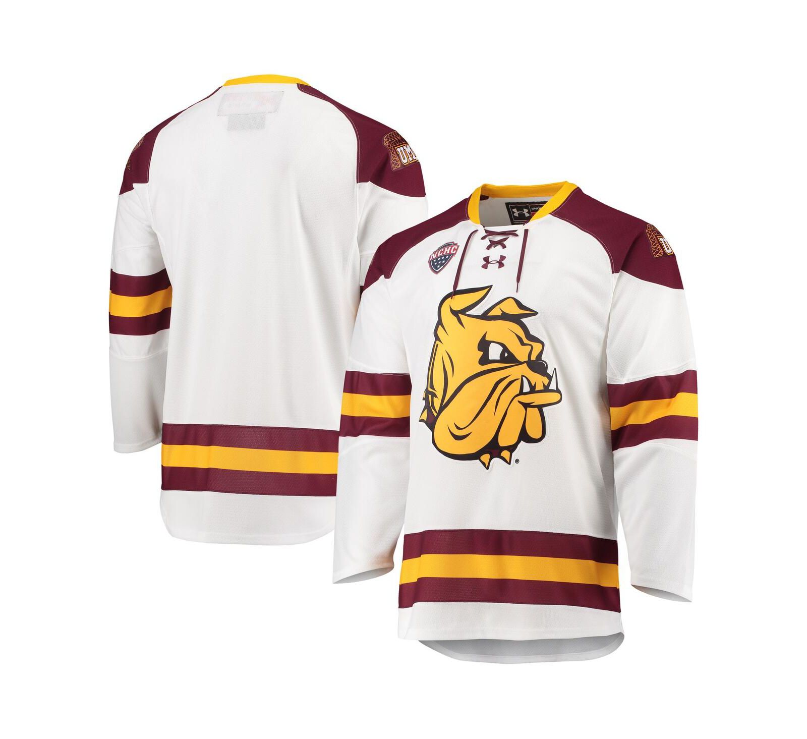 Мужская хоккейная джерси Under Armour Minnesota Duluth Bulldogs, белая