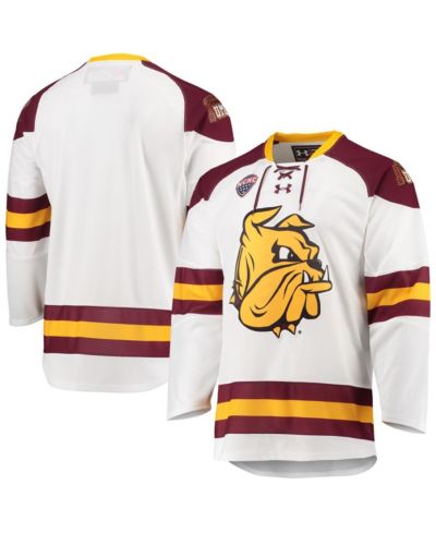 Мужская хоккейная джерси Under Armour Minnesota Duluth Bulldogs, белая