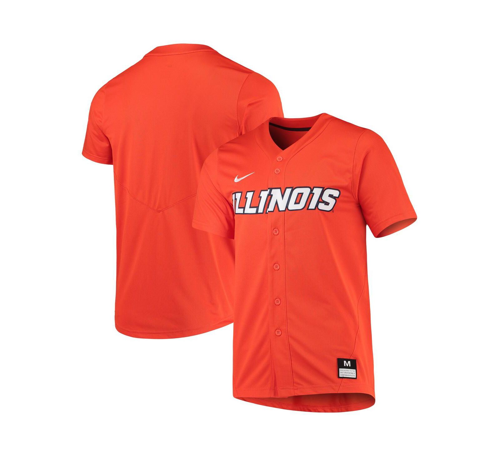 Мужская бейсбольная джерси Nike Orange Illinois Fighting Illini Replica