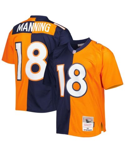 Мужская джерси Mitchell & Ness Peyton Manning Denver Broncos 2015 Split Legacy Replica, Navy, Orange