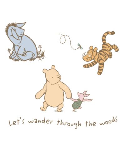 Настенные наклейки Disney Baby Storytime Pooh Winnie the Pooh/Piglet/Tigger/Eeyore, Lambs & Ivy
