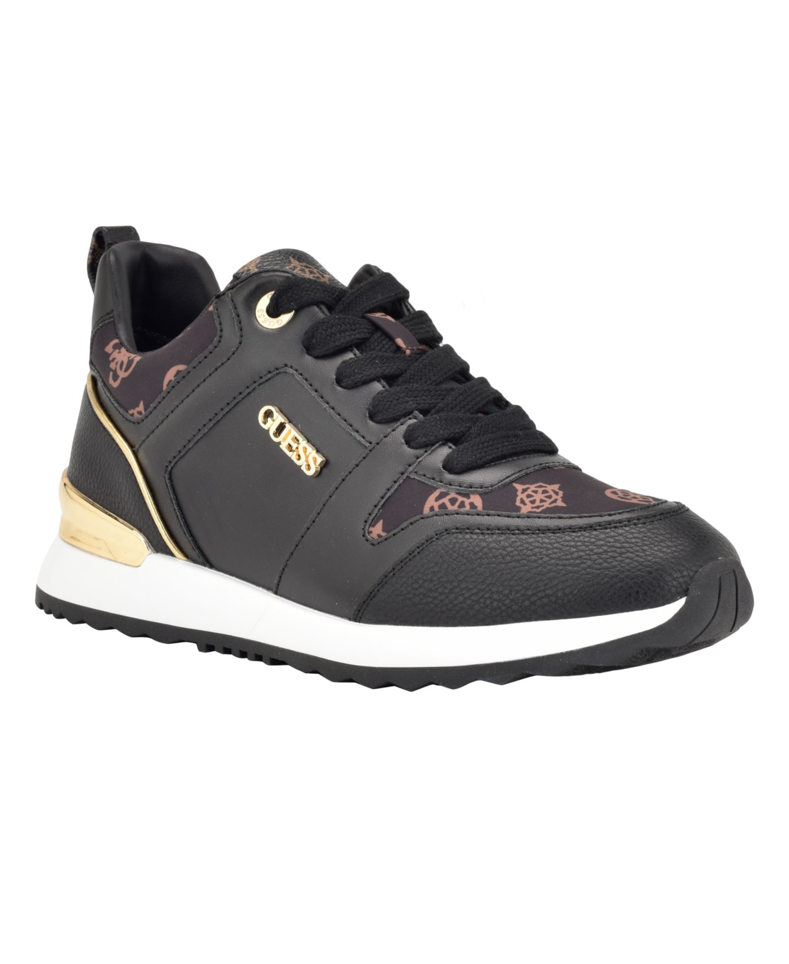 GUESS Women's Kadlin Logo Detailed Retro Lace-Up Sneakers