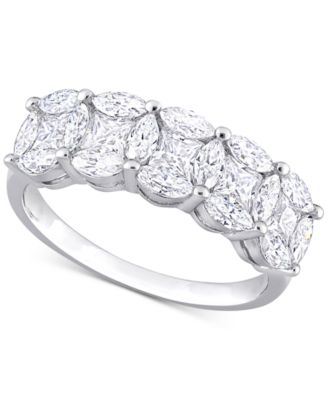 Кольцо Moissanite Cluster Band (2-1/2 ct. t.w.) из стерлингового серебра