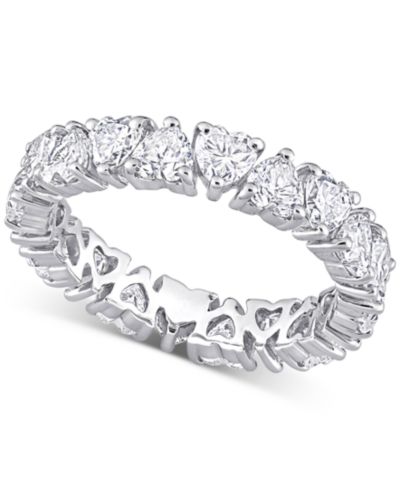 Кольцо с сердечком из Moissanite (3-3/8 ct. t.w.) в стерлинговом серебре