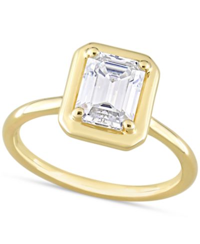 Кольцо с моассанитом в золоте 10k (1-3/4 ct. t.w.)