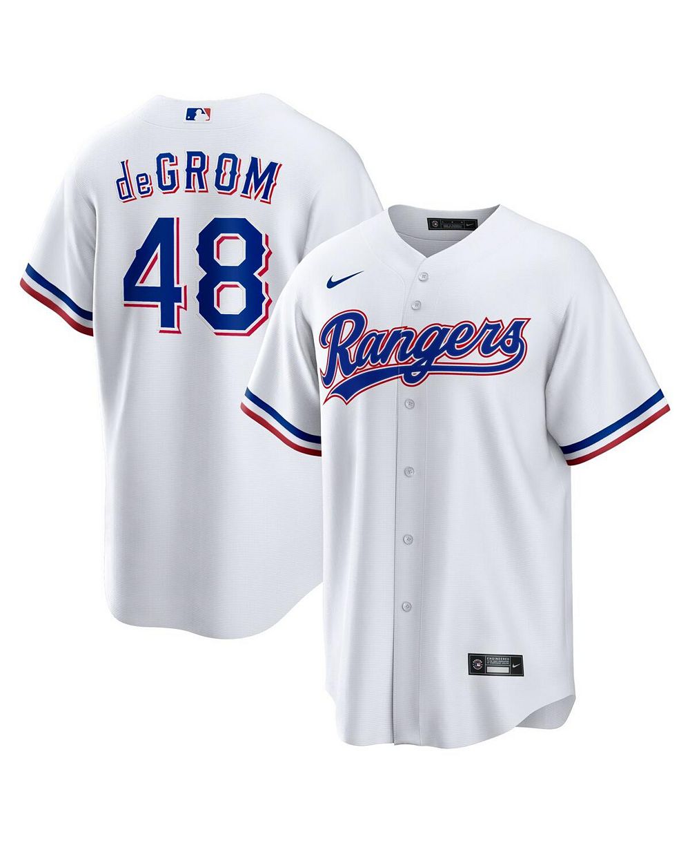 Мужская джерси Nike Jacob deGrom White Texas Rangers Home Replica Player