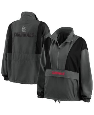 Женская куртка WEAR by Erin Andrews Charcoal St. Louis Cardinals с полумолнией