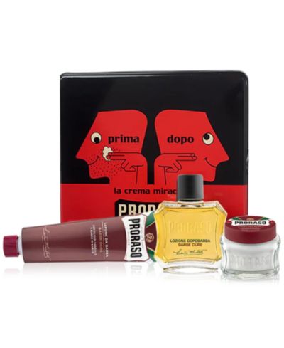 Proraso 4-Pc. Vintage Prima Dopo Tin Gift Set - Coarse Beard Formula