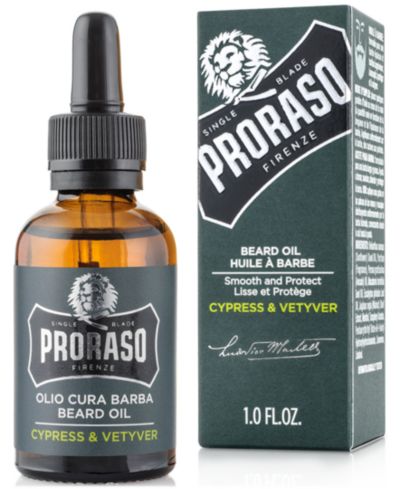 Proraso Beard Oil - Cypress & Vetyver Scent, 1 oz.