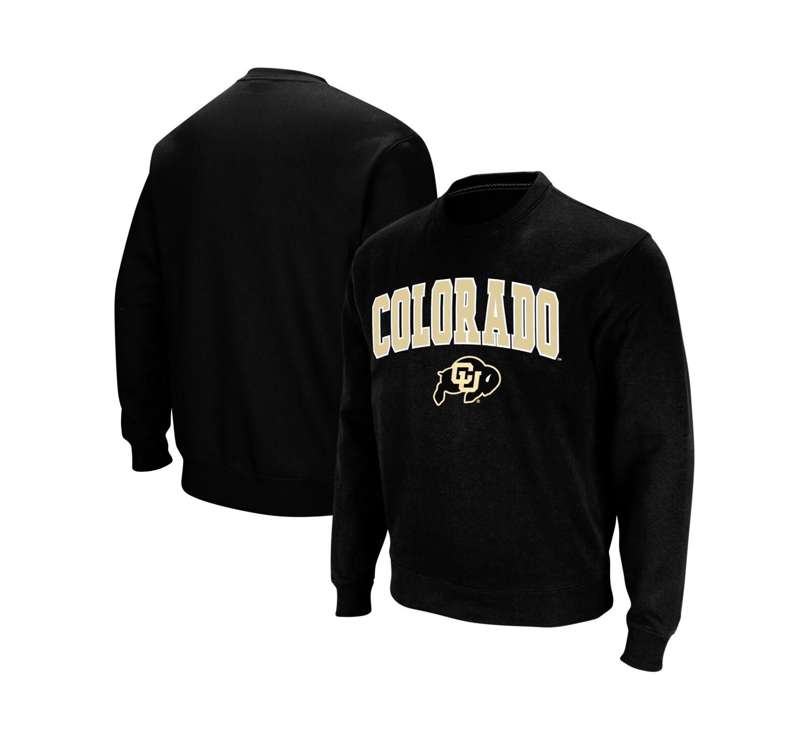 Colosseum Men's Colorado Buffaloes Arch & Logo Crew Neck Sweatshirt