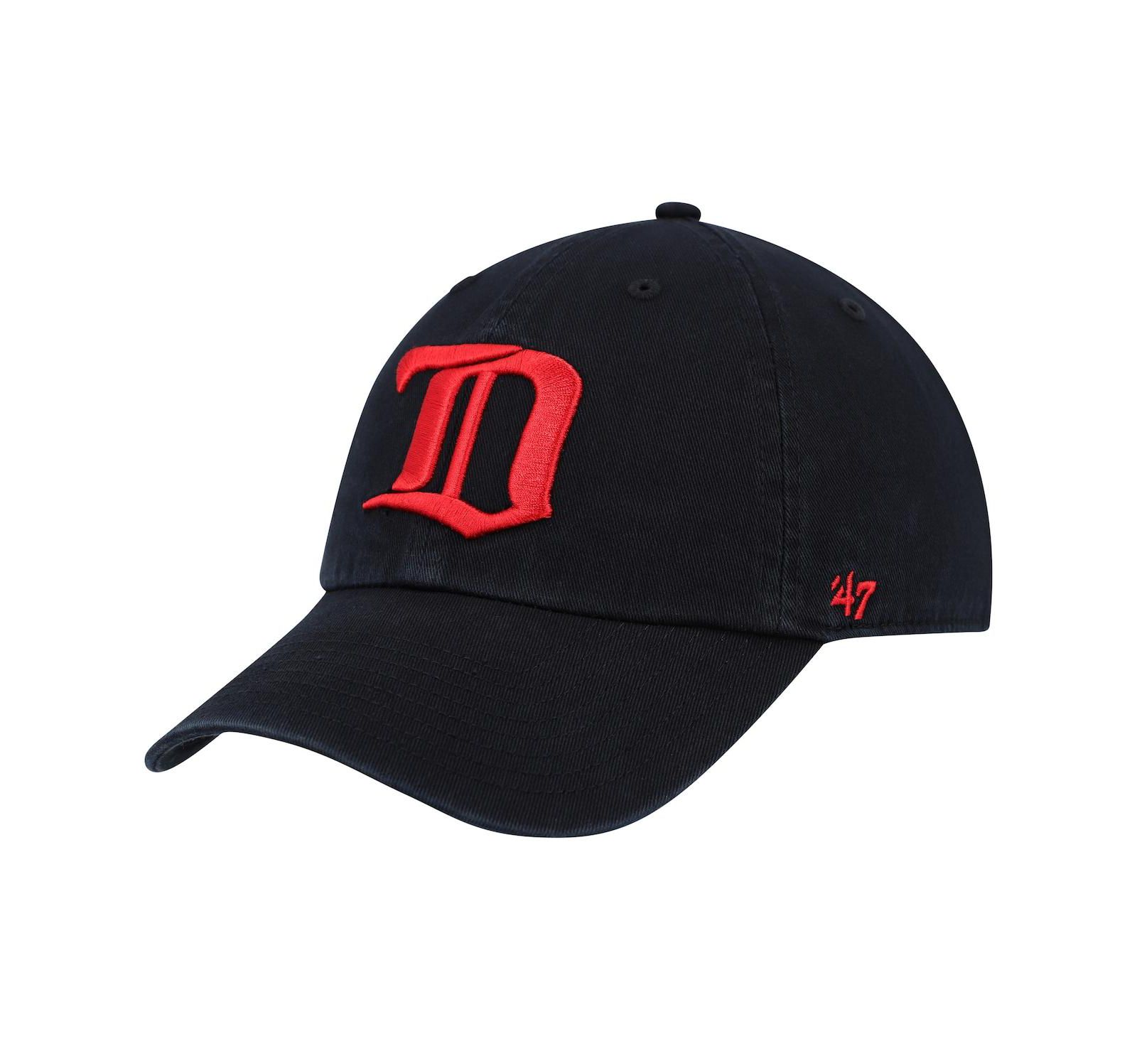 Мужская кепка '47 Brand Detroit Red Wings, черная, регулируемая