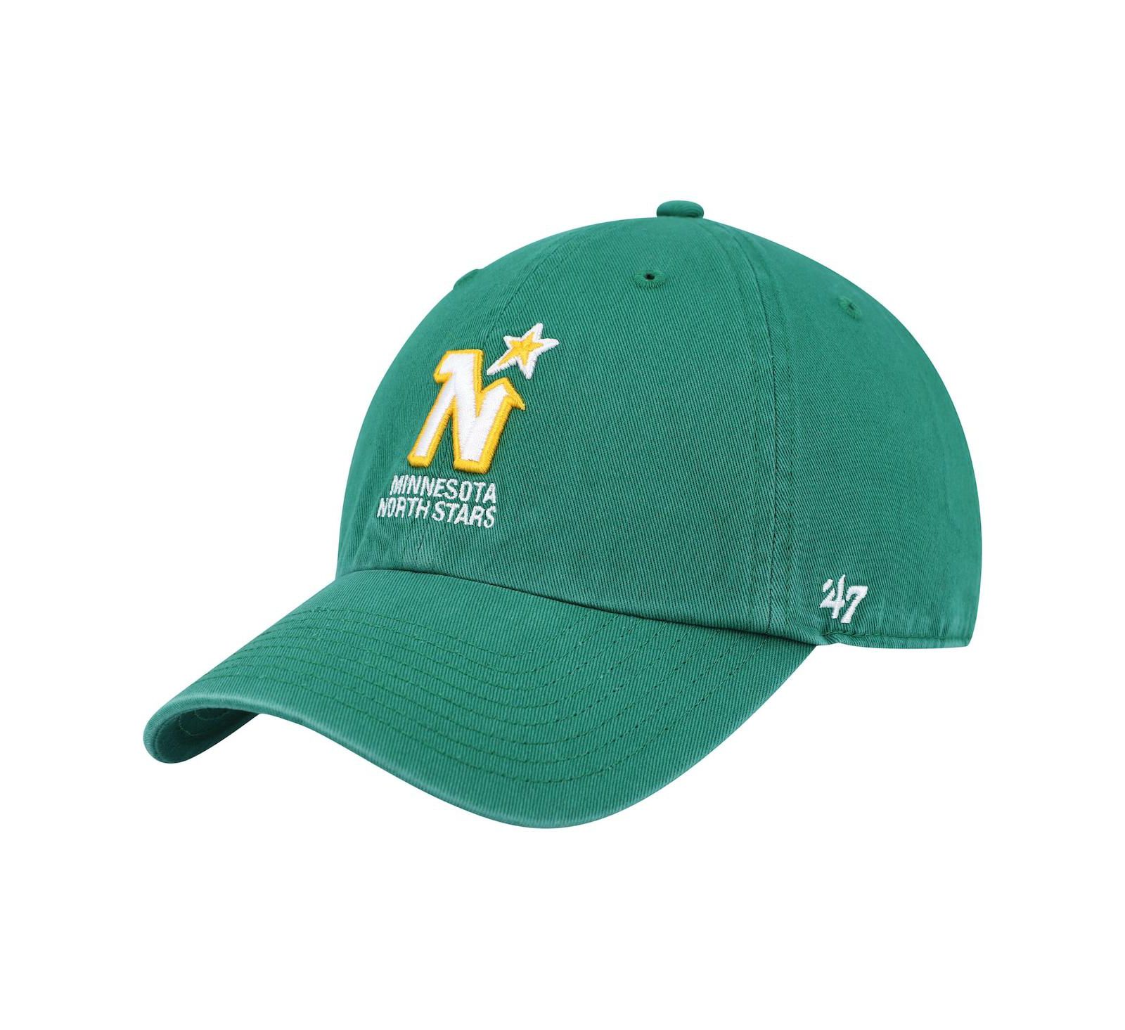 Мужская бейсболка '47 Brand Minnesota North Stars Clean Up, травянисто-зеленая